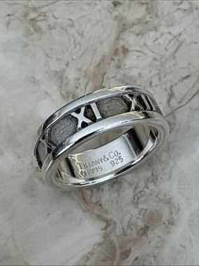 Tiffany & Co. Atlas Ring 925 Sterling Silver